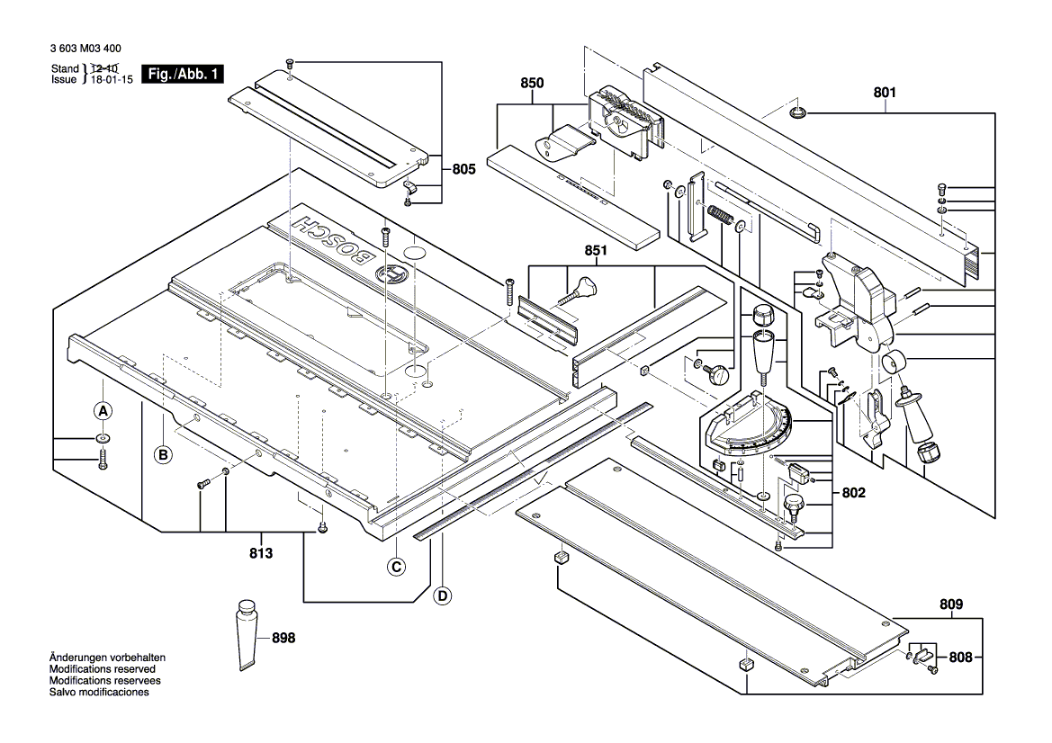 BOSCH PTS 10 - 3603M03400
