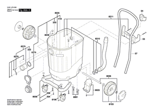 BOSCH Befestigungssatz | Ersatzteile für GAS 55 M AFC | 2609200418