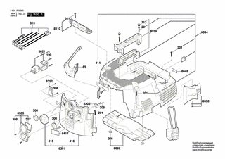 BOSCH Dichtungssatz | Ersatzteile für GAS 55 M AFC | 2609200431