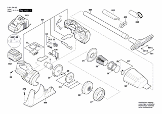 BOSCH Einschub-Akkupaket 14,4V 1,3Ah | Ersatzteile für GAS 14,4 V-LI | 2607336637