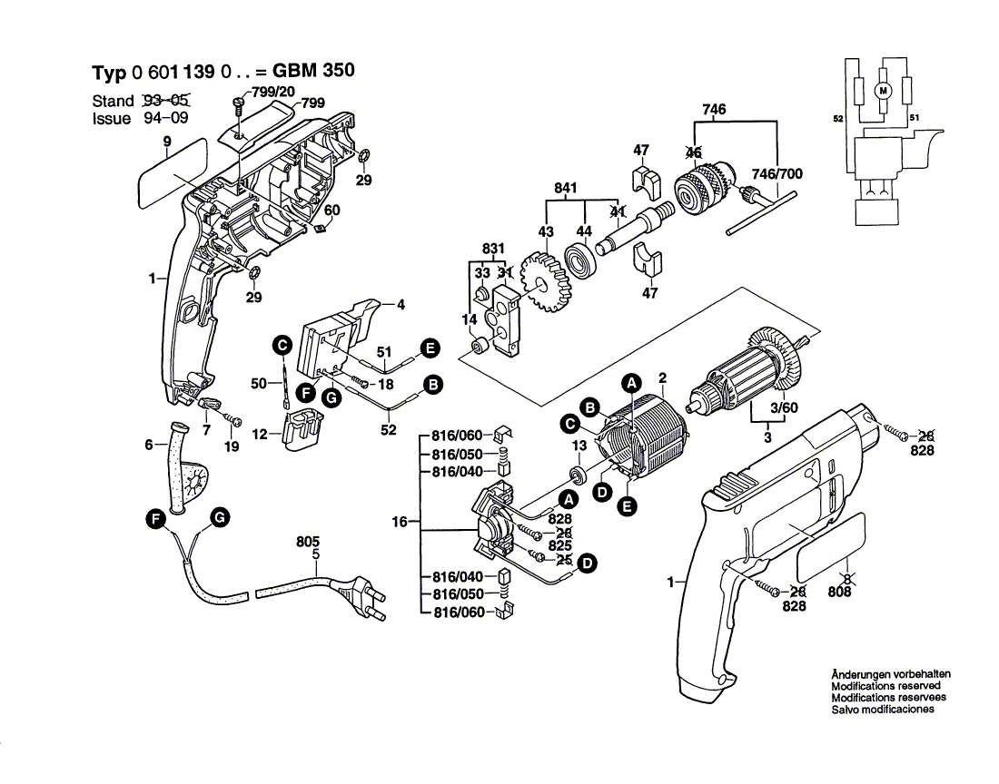 BOSCH GBM 350 - 0601139003