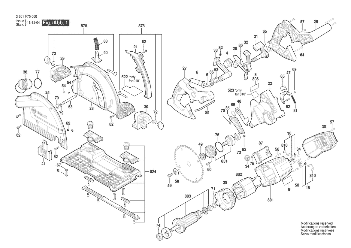 BOSCH GKT 55 GCE - 3601F75000