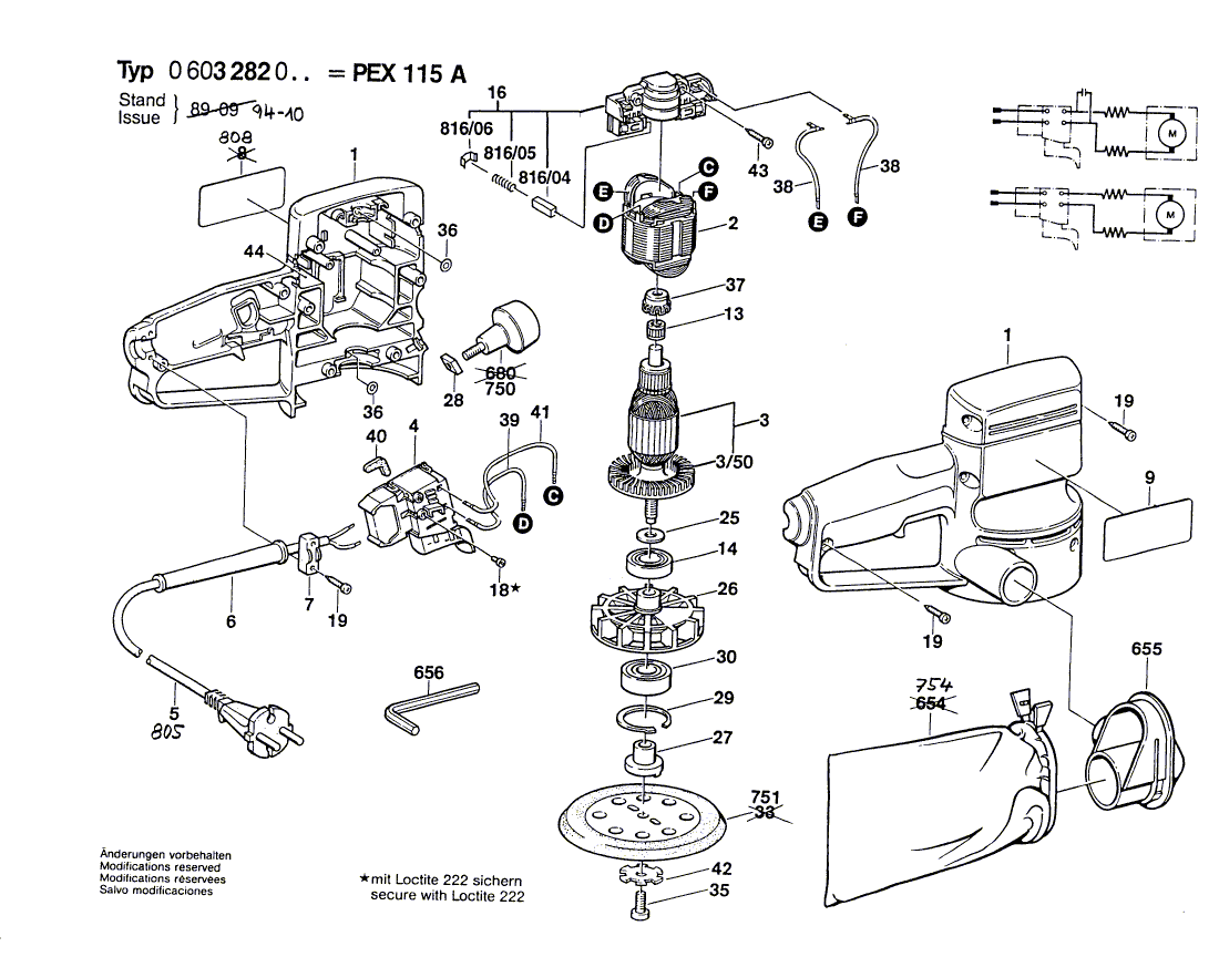 BOSCH PEX 115 A - 0603282003