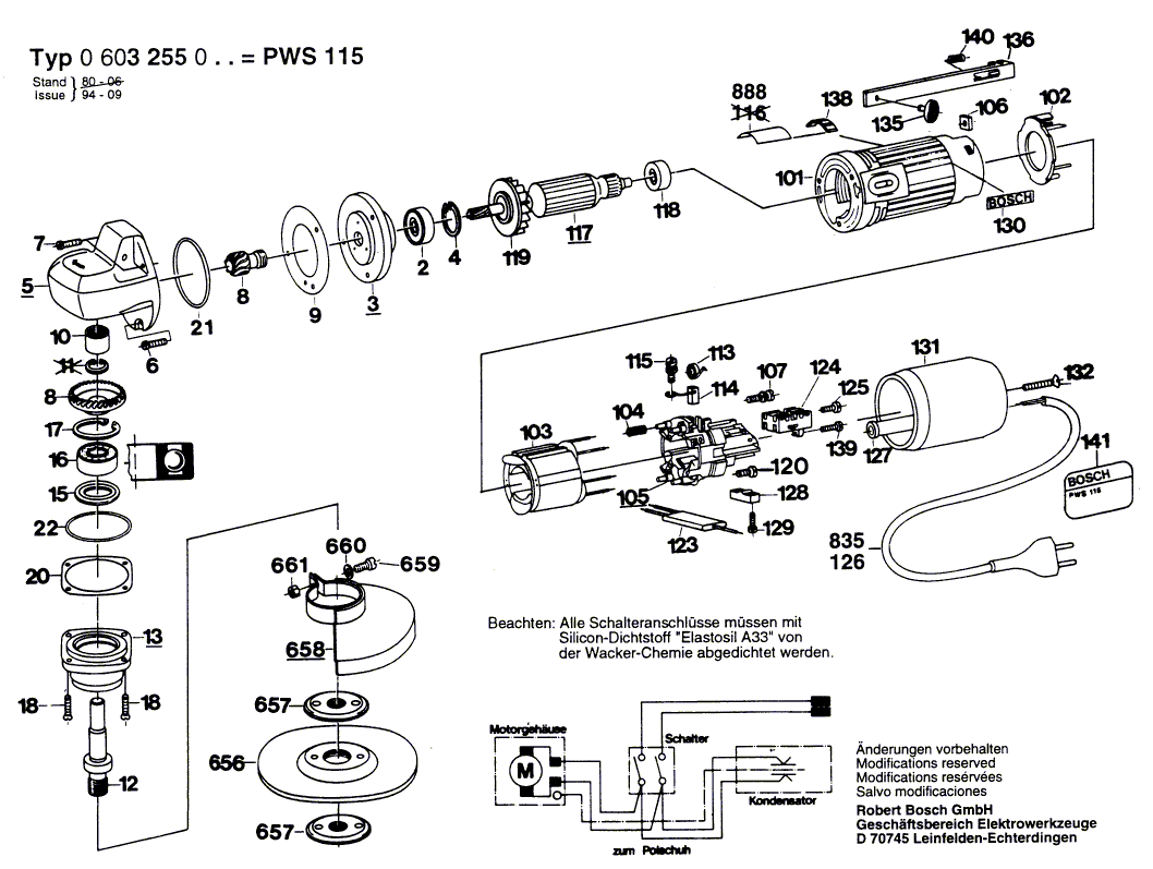 BOSCH PWS 115 - 0603255003