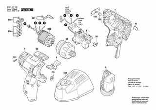 BOSCH Klebeschild | Ersatzteile für GSR 10,8V-EC HX | 2609134053