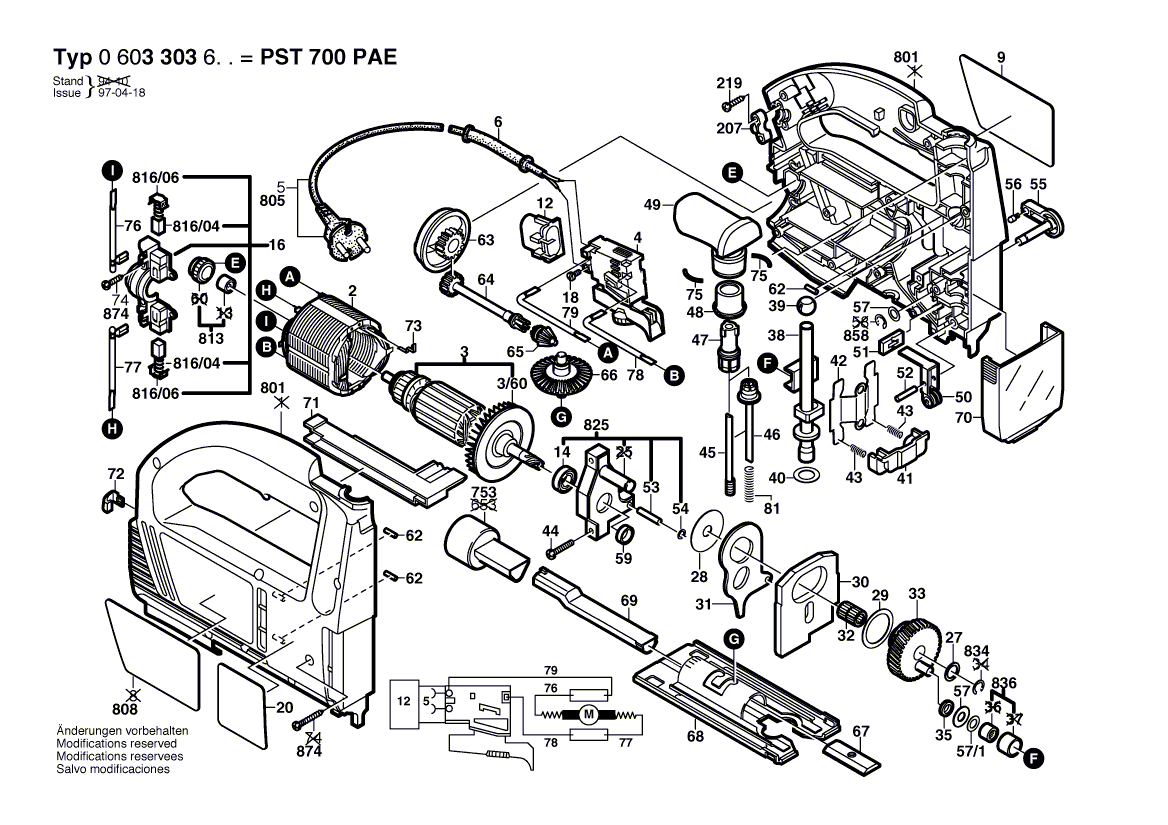 BOSCH PST 700 PAE - 0603303603