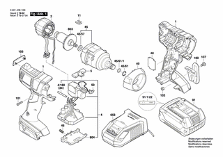 BOSCH Clipverschluss | Ersatzteile für GDS 18 V-EC 250 | 2609112053