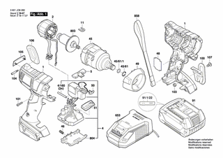 BOSCH Clipverschluss | Ersatzteile für GDS 18 V-EC 300 ABR | 2609112053