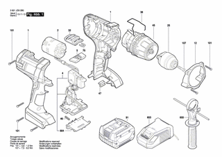 BOSCH Schnell-Lader ROK 220/10,8-18V, 30 MIN | Ersatzteile für GSR 14,4 VE-2-LI | 2607225333