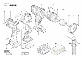 BOSCH Getriebekasten | Ersatzteile fr GSR 18 VE-2-LI | 2609199674
