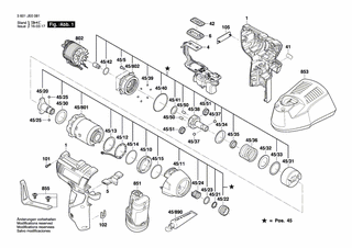 BOSCH Flanschgehäuse | Ersatzteile für GDR 12 V-EC | 2609199785
