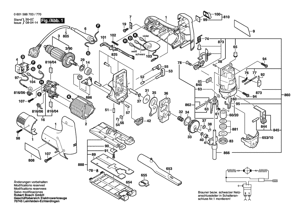 BOSCH GST 100 CE - 0601588703