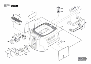 BOSCH Elektronikmodul | Ersatzteile fr GAS 10 PS | 1619PA7302