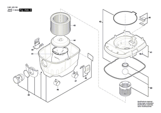 BOSCH Filterhalterung | Ersatzteile fr GAS 10 PS | 1619PA7316