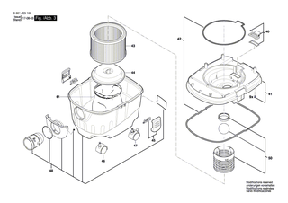BOSCH Motorgeh�use | Ersatzteile f�r GAS 15 PS | 1619PA7307