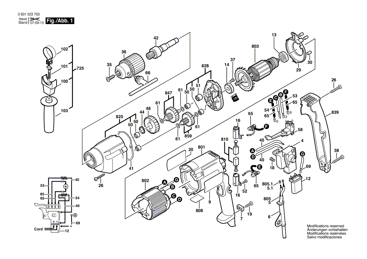 BOSCH GBM 13 HRE - 0601023703
