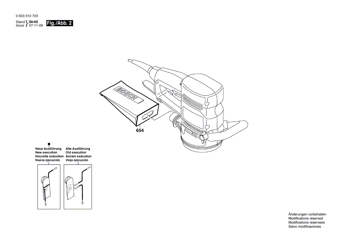 BOSCH PEX 12 AE - 0603310703