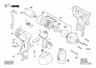 BOSCH Zwischenwelle | Ersatzteile für GDR 120-LI | 2609199865