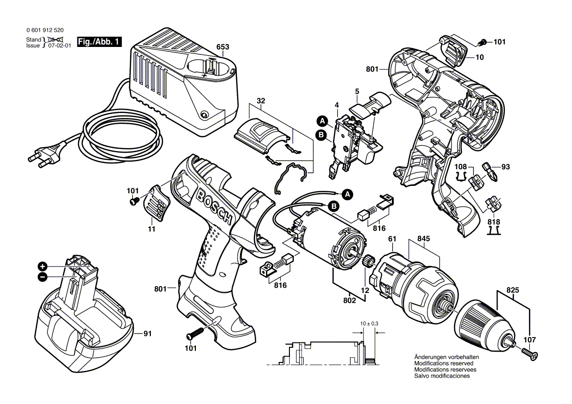 BOSCH GSR 12 VE-2 - 0601912520