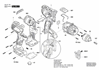 BOSCH Senkschraube M6x23 | Ersatzteile für GSR 18 VE-EC | 2603421229