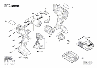 BOSCH Druckfeder | Ersatzteile für GSB 180-LI | 1609280477
