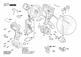 BOSCH Schaltfeder | Ersatzteile für GSB 18V-85C | 2609112036
