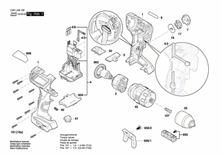 BOSCH Senkschraube M6x23 | Ersatzteile für GSB 18V-60 C | 2603421229