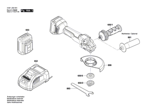 BOSCH Ladegerät J GAL 1880 CV 100/14,4-18V | Ersatzteile für GWS 18V-10 C | 2607225931