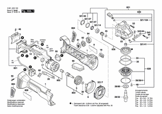 BOSCH Verstellschieber | Ersatzteile für GWS 18V-115 C | 1600A00P14