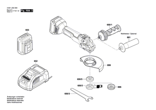 BOSCH Vorlegscheibe | Ersatzteile f�r GWS 18V-100 SC | 1610100023