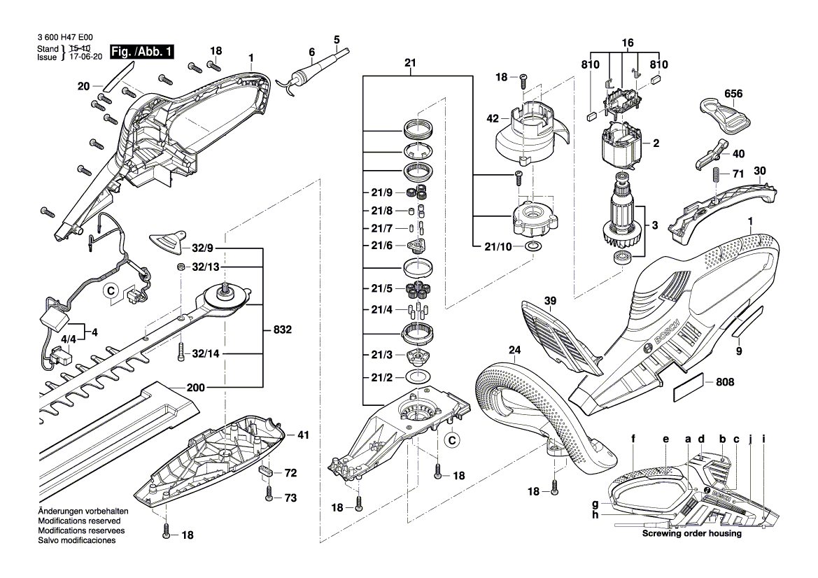 BOSCH AHS 55-26 - 3600H47G00