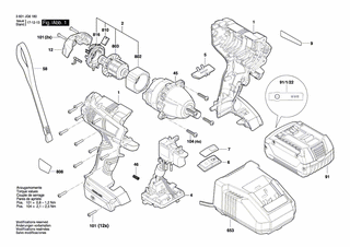 BOSCH Gleichstrommotor | Ersatzteile für GDS 250-LI | 2609120731