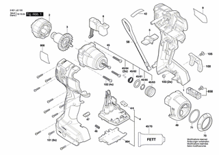 BOSCH Leiterplatte | Ersatzteile für GDR18V-200 | 1607503839