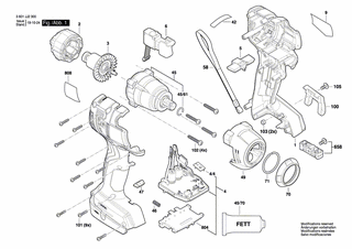 BOSCH Ständer | Ersatzteile für GDS 18V-200 | 1619P15347