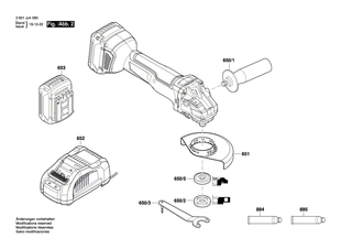 BOSCH Einschub-Akkupaket BBS MR 18V, 4,0Ah, 47 S | Ersatzteile f�r GWS 18V-10 | 1607A350M0