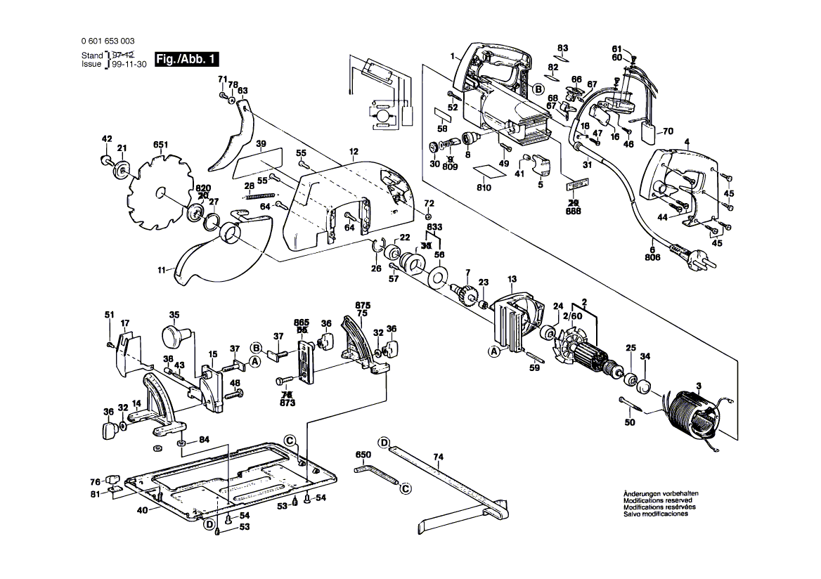 BOSCH GKS 85 S - 0601653003