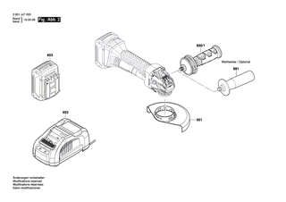 BOSCH Kontakthalter | Ersatzteile f�r GWX 18V-8 | 1609280478