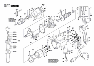 BOSCH Typschild | Ersatzteile für 1033 VSR | 160111A1S6