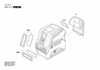 BOSCH Fenster grün | Ersatzteile für GLL100G | 1607000C9Z