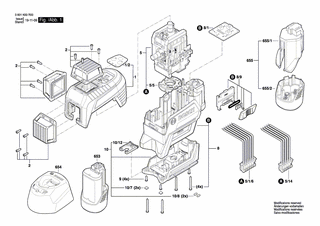 BOSCH Schnell-Lader GB GAL 1230 CV 230/12V | Ersatzteile für GLL 3-80 C | 2607226105