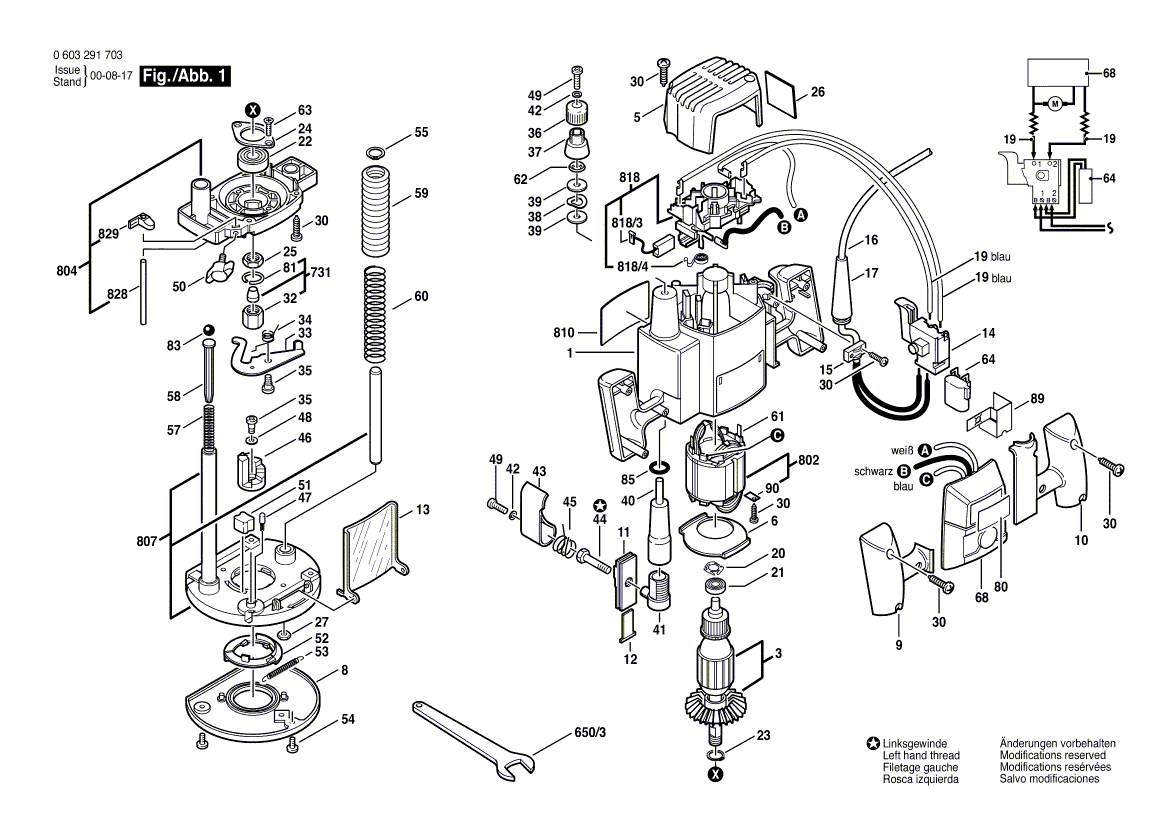 BOSCH POF 800 ACE - 0603291703