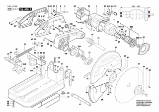 BOSCH Flansch | Ersatzteile für GCO 2 | 1609B03518