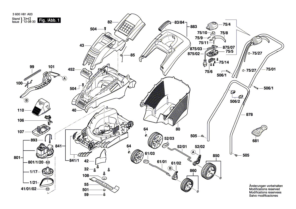 BOSCH ROTAK 34 - 3600H81A03