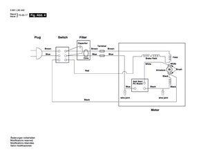 BOSCH Netzanschlussleitung AUS | Ersatzteile f�r GTS 10 XC | 2610018373