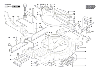 BOSCH Scheibe | Ersatzteile für GTM 12 | 2610309996