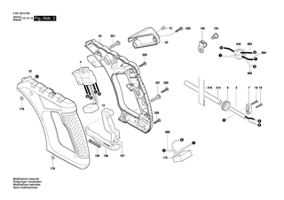 BOSCH Getriebeabdeckung | Ersatzteile für GCM 800 SJ | 1609B05349