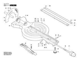 BOSCH Getriebeabdeckung | Ersatzteile für GCM 800 SJ | 1609B05349