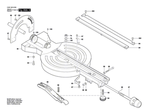 BOSCH Kappe | Ersatzteile f�r GCM 800 SJ | 1609B04070