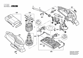 BOSCH Polschuh 220V | Ersatzteile für 7366 | 2610398580
