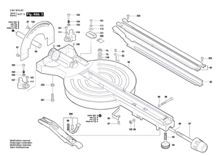 BOSCH Warnschild | Ersatzteile für GCM 8 SDE | 1609B00708